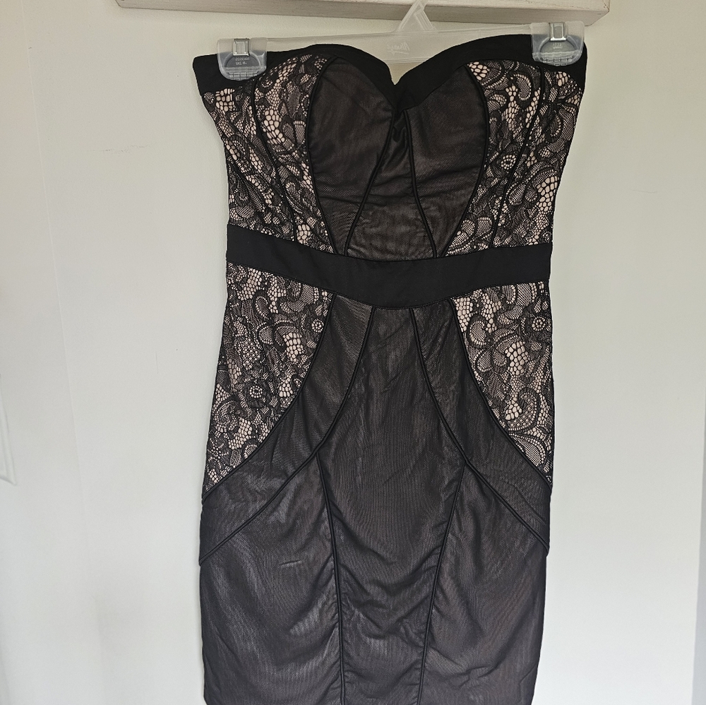Bebe Womens Black Mini Dress